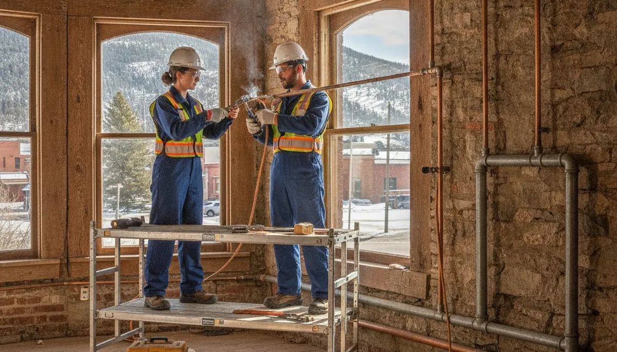 Plumber servicing a Boulder, CO home for reliable plumbing repair and leak fixing