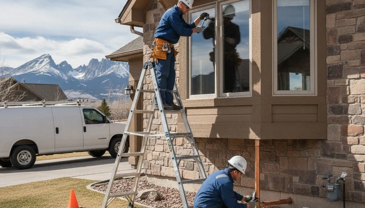 Boulder, CO plumber repairing a leak for residential plumbing service